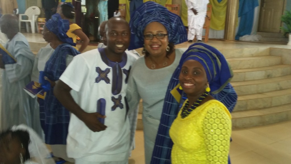 I finally blocked my wife for a picture. Adex, Mummy and wifey.